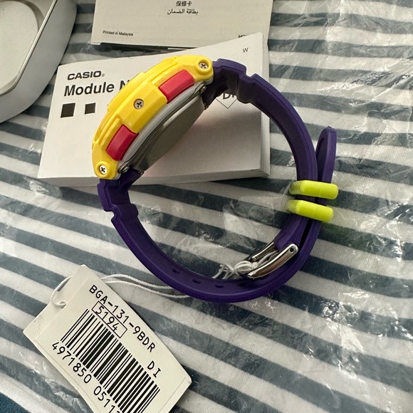 Casio Baby-G Yellow and Purple Women Watch - Picture 15 of 15